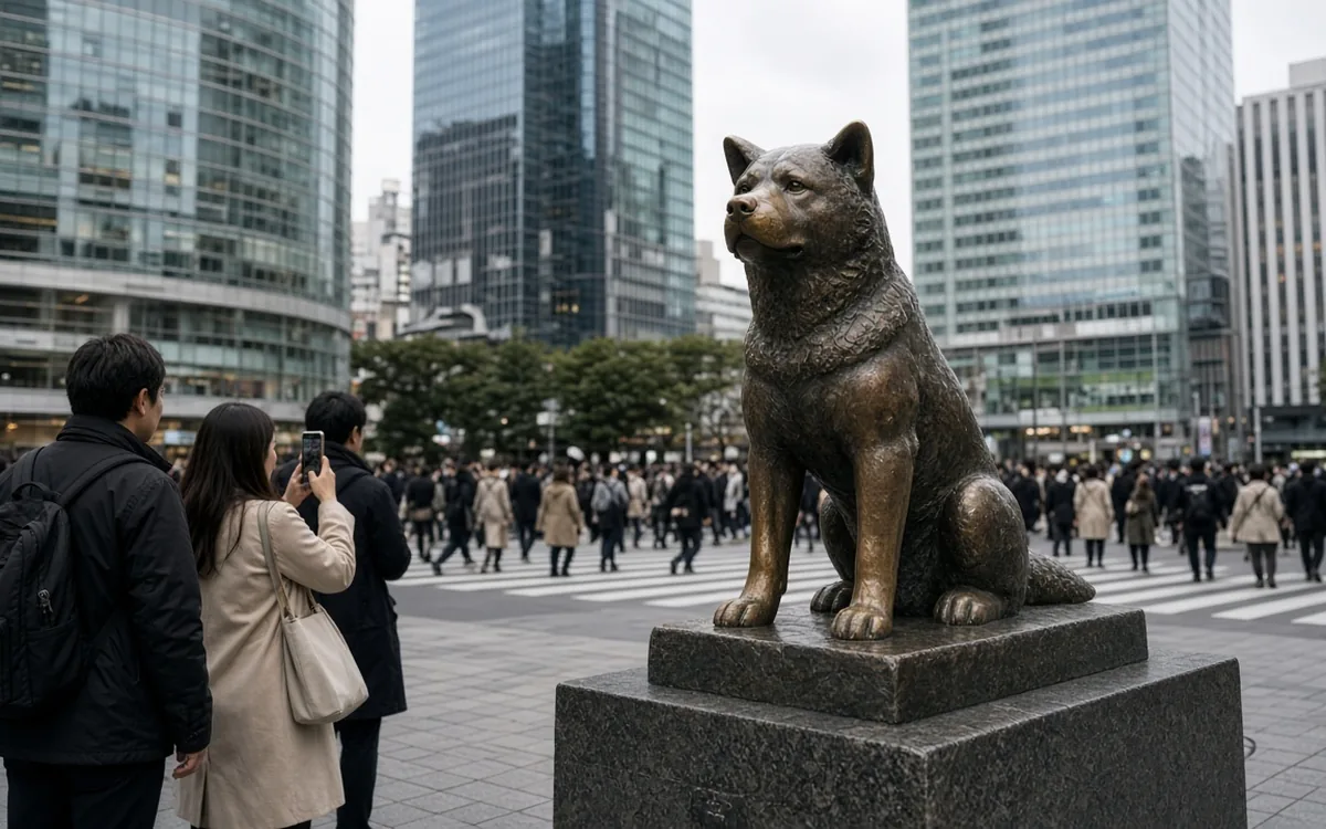 Hachiko statue at Shibuya Station, Tokyo