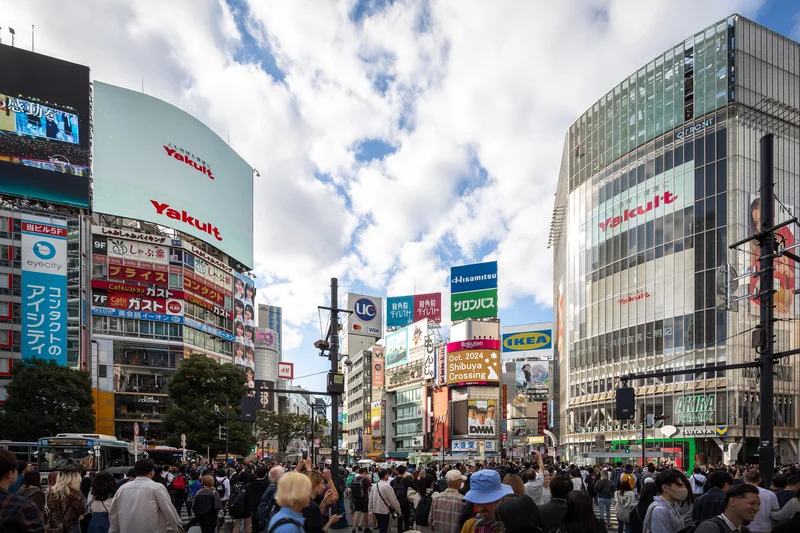 Shibuya Crossing 20241020 — photograph by This Photo was taken by Supanut Arunoprayote. Feel free to use any of my images, but please mention me as the author and may send me a message. (สามารถใช้ภาพได้อิสระ แต่กรุณาใส่เครดิตผู้ถ่ายและอาจส่งข้อความบอกกล่าวด้วย) Please do not upload an updated image here without consultation with the Author. The author would like to make corrections only at his own source. This ensures that the changes are preserved.Please if you think that any changes should be required, please inform the author.Otherwise you can upload a new image with a new name. Please use one of the templates derivative or extract.